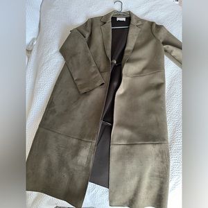 Zara Faux Trench Coat size M!